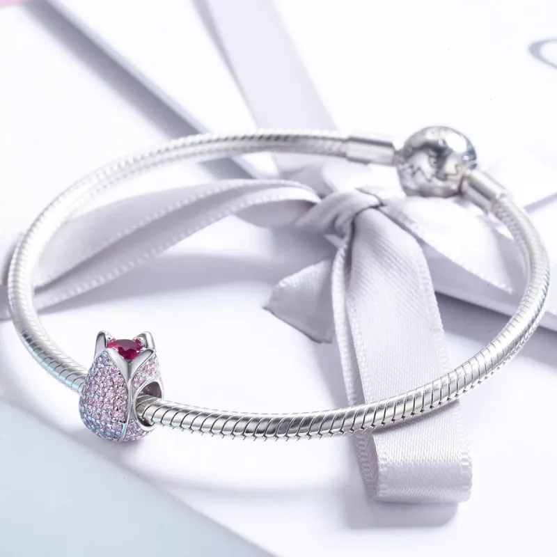(resim) Pandora tarzı Lale Charm - SCC569 - Görüntüle 6