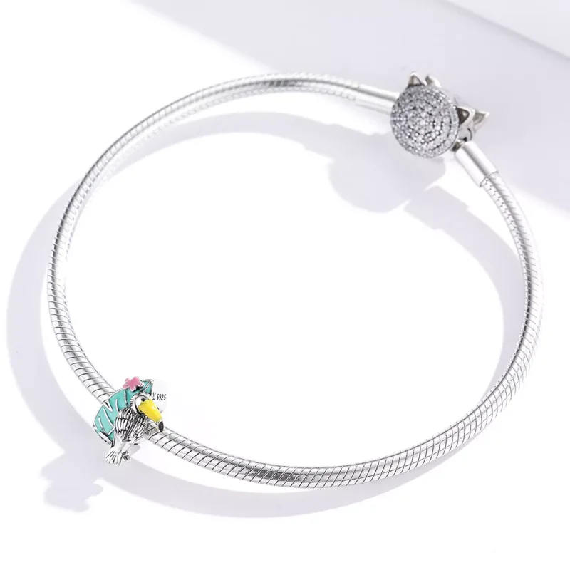 (resim) Pandora tarzı Leylek Charm - SCC1531 - Görüntüle 3