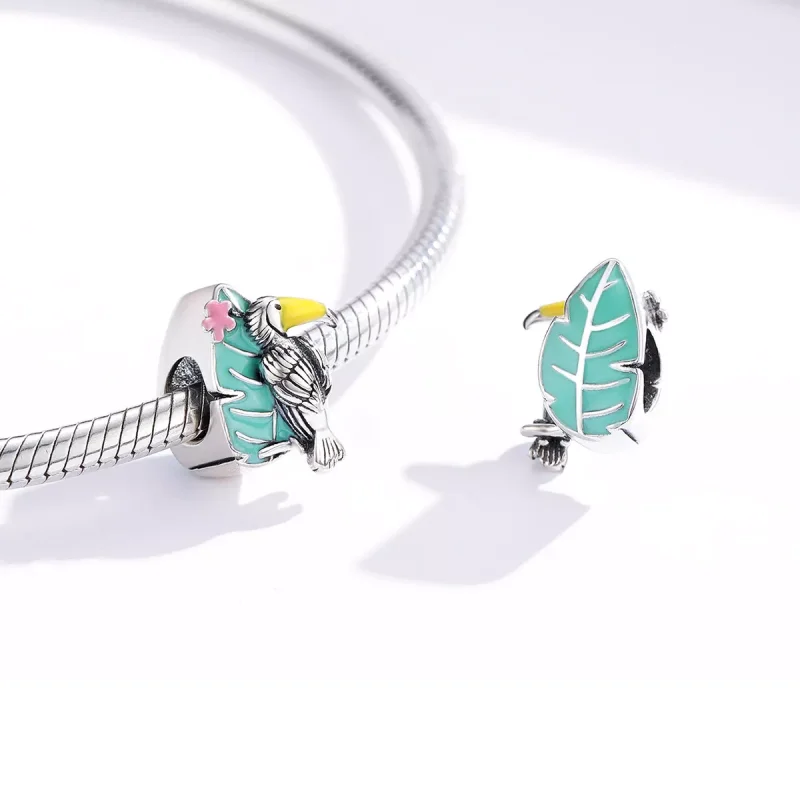 (resim) Pandora tarzı Leylek Charm - SCC1531 - Görüntüle 4