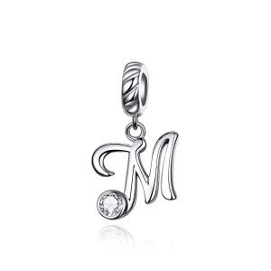 (resim) Pandora tarzı M harfi Sallantılı Charm - SCC1183-M