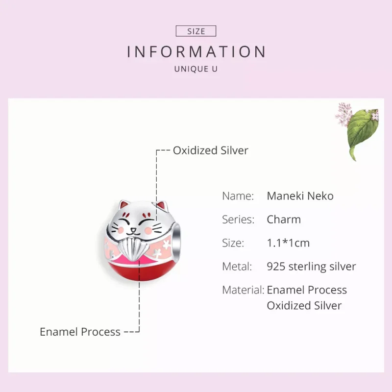 (resim) Pandora tarzı Maneki Neko Charm - SCC1341 - Görüntüle 7