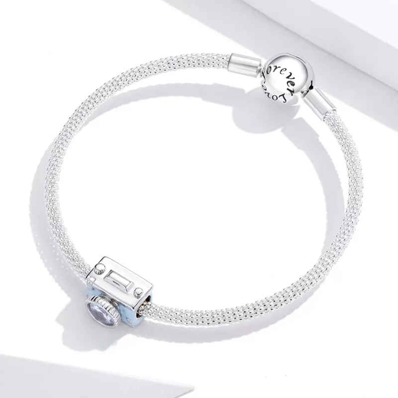 (resim) Pandora tarzı mavi kamera Charm - BSC264 - Görüntüle 3