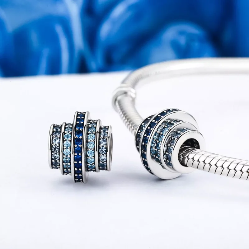 (resim) Pandora tarzı Mavi Ritim Charm - SCC129 - Görüntüle 3