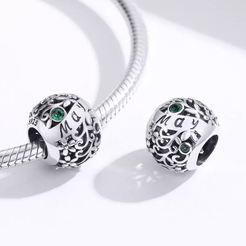 (resim) Pandora tarzı Mayıs doğum taşı Charm - SCC1385-5 - Görüntüle 2