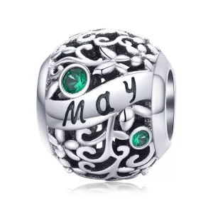 (resim) Pandora tarzı Mayıs doğum taşı Charm - SCC1385-5