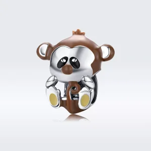 Pandora tarzı Maymun Charm - BSC125 (resim) Pandora tarzı Maymun Charm - BSC125