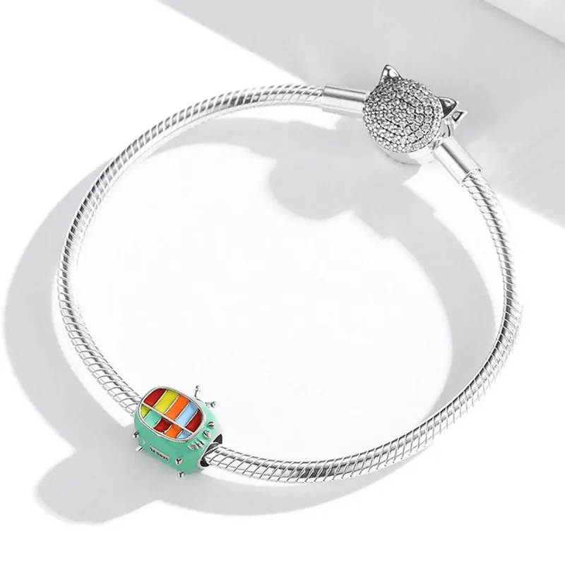 (resim) Pandora tarzı Mini Renkli Tv Charm - SCC1861 - Görüntüle 3