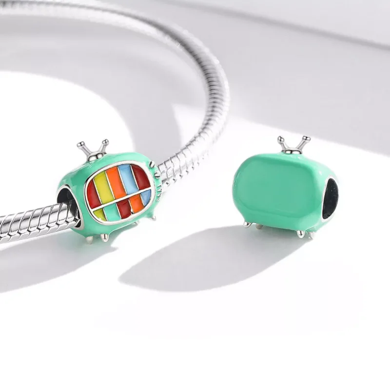 (resim) Pandora tarzı Mini Renkli Tv Charm - SCC1861 - Görüntüle 4