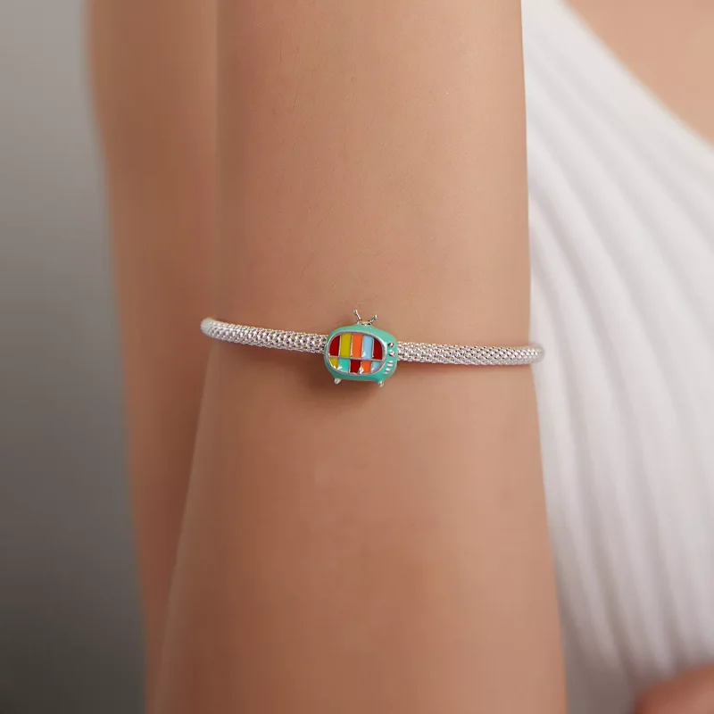 (resim) Pandora tarzı Mini Renkli Tv Charm - SCC1861 - Görüntüle 5