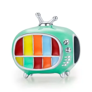 Pandora tarzı Mini Renkli Tv Charm - SCC1861 (resim) Pandora tarzı Mini Renkli Tv Charm - SCC1861