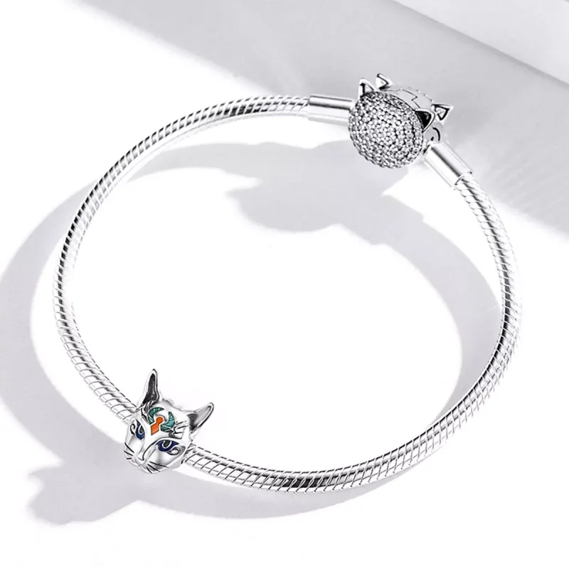 (resim) Pandora tarzı Mısır - Kedi Tanrı Bastet Charm - SCC1859 - Görüntüle 3