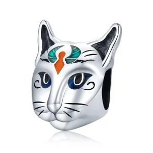 (resim) Pandora tarzı Mısır - Kedi Tanrı Bastet Charm - SCC1859