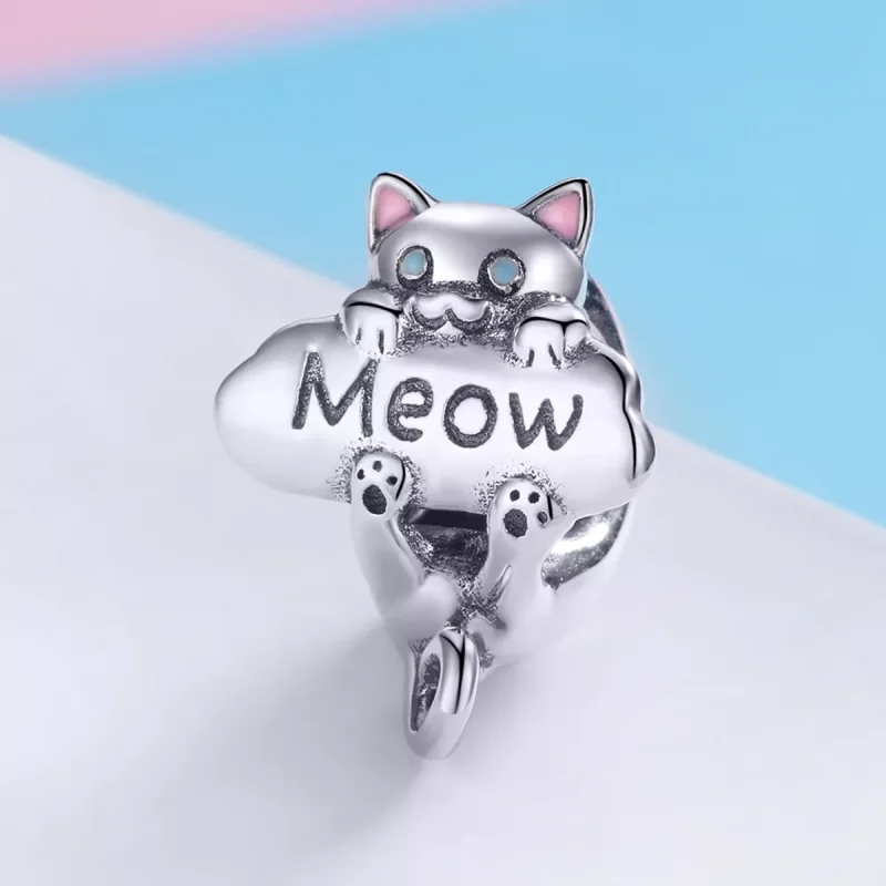 (resim) Pandora tarzı Naughty Cat Parfüm Şişesi Charm - SCC874 - Görüntüle 2