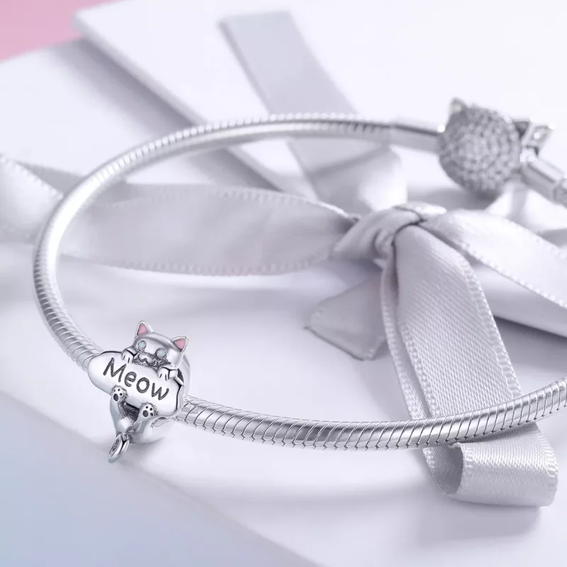 (resim) Pandora tarzı Naughty Cat Parfüm Şişesi Charm - SCC874 - Görüntüle 3