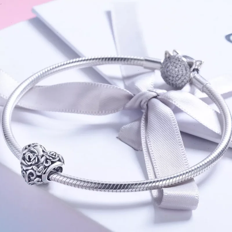 (resim) Pandora tarzı nazik gül Charm - SCC790 - Görüntüle 4