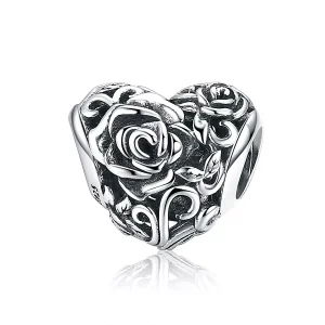(resim) Pandora tarzı nazik gül Charm - SCC790