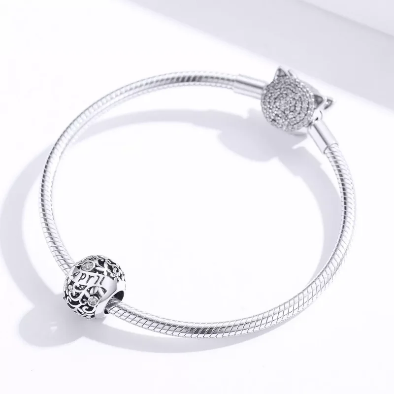 (resim) Pandora tarzı Nisan Doğum Taşı Charm - SCC1385-4 - Görüntüle 2