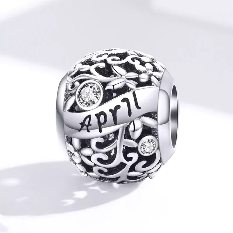 (resim) Pandora tarzı Nisan Doğum Taşı Charm - SCC1385-4 - Görüntüle 4