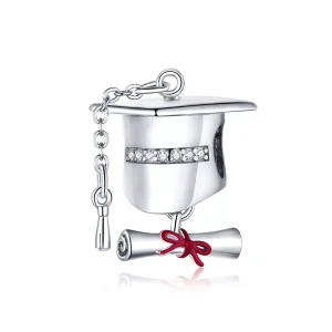(resim) Pandora tarzı Üniversite Mezuniyet Şapkası Charm - BSC357