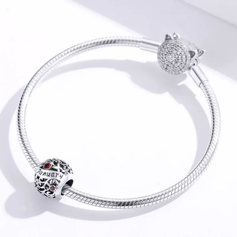 (resim) Pandora tarzı Ocak Doğum Taşı Charm - SCC1385-1 - Görüntüle 2
