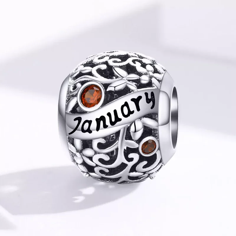 (resim) Pandora tarzı Ocak Doğum Taşı Charm - SCC1385-1 - Görüntüle 4