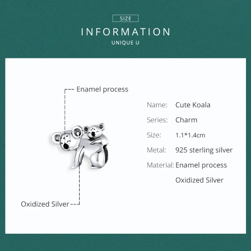 (resim) Pandora tarzı çocuklu koala Charm - BSC260 - Görüntüle 6