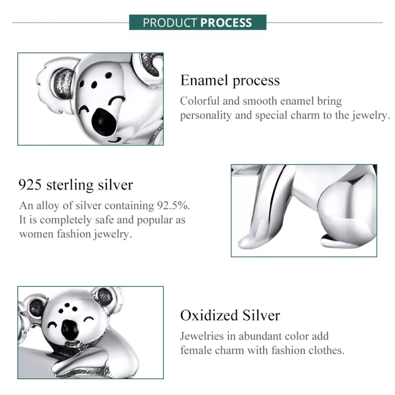 (resim) Pandora tarzı çocuklu koala Charm - BSC260 - Görüntüle 7