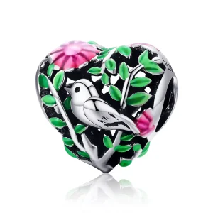 (resim) Pandora tarzı Ormandaki Kuşlar Charm - SCC647