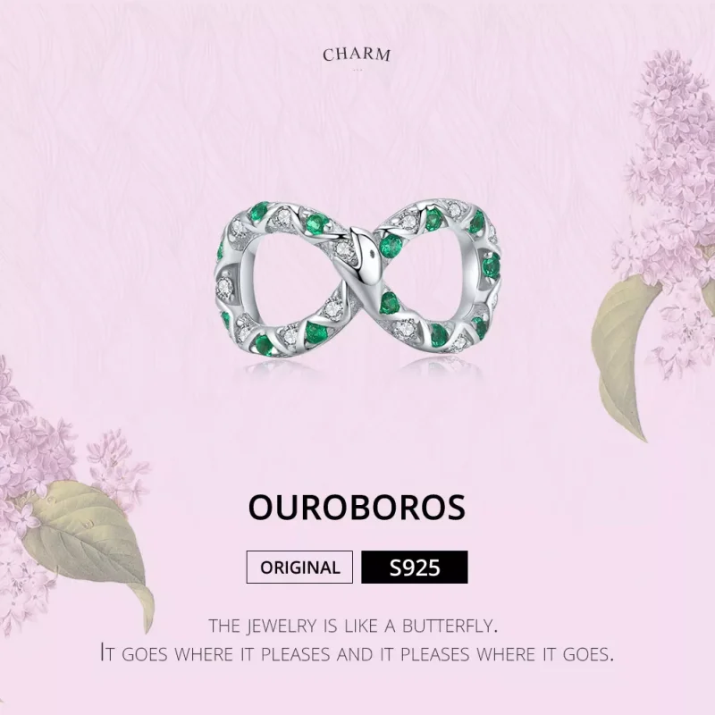 (resim) Pandora tarzı Ouroboros Charm - BSC186 - Görüntüle 6