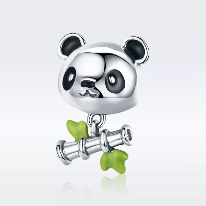 (resim) Pandora tarzı Panda Bambu Yemeyi Seviyor Charm - SCC325 - Görüntüle 2