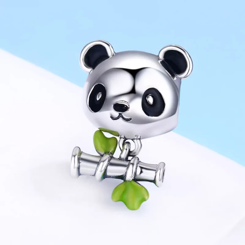(resim) Pandora tarzı Panda Bambu Yemeyi Seviyor Charm - SCC325 - Görüntüle 4