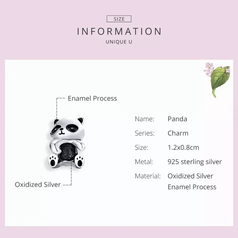 (resim) Pandora tarzı Panda Charm - SCC1175 - Görüntüle 3