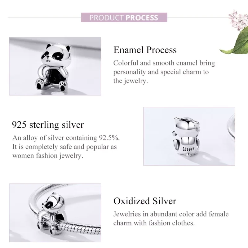 (resim) Pandora tarzı Panda Charm - SCC1175 - Görüntüle 4
