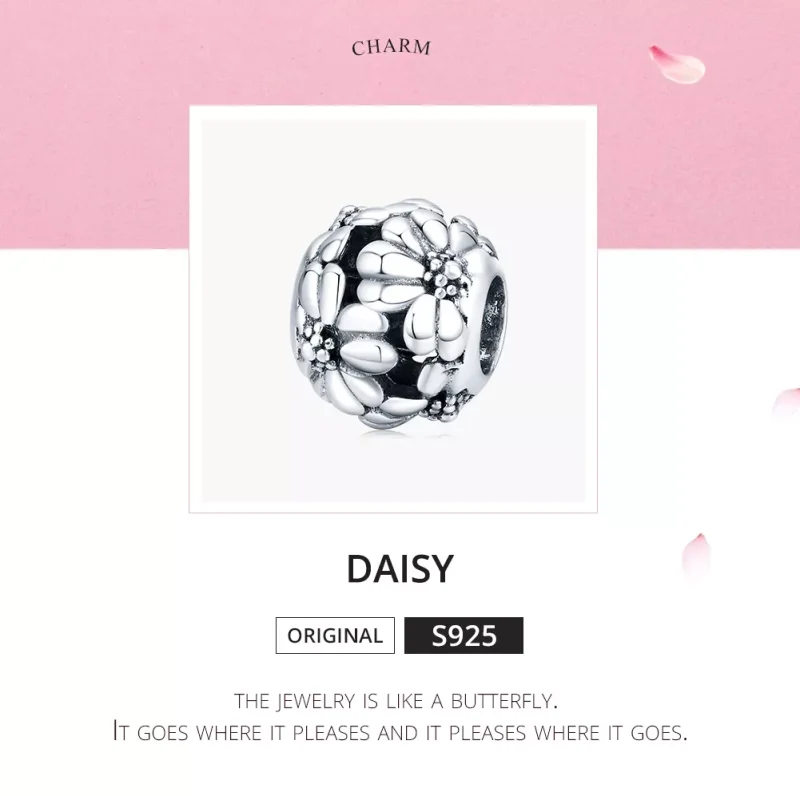 (resim) Pandora tarzı Papatya Charm - SCC1487 - Görüntüle 5