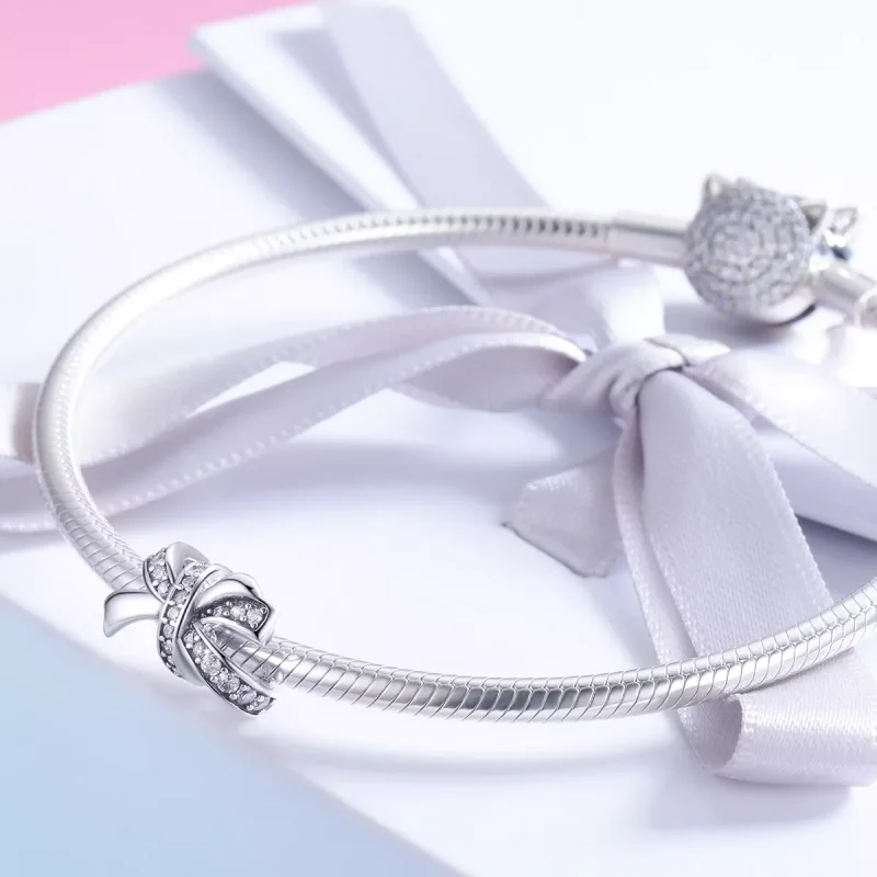 (resim) Pandora tarzı papyon Charm - SCC773 - Görüntüle 3