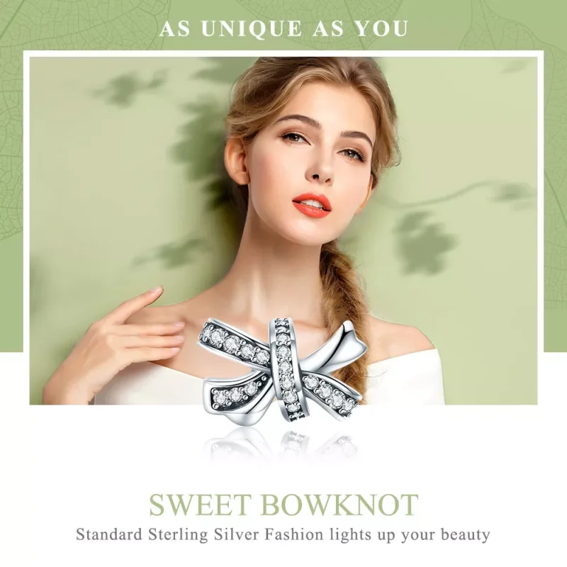 (resim) Pandora tarzı papyon Charm - SCC773 - Görüntüle 6