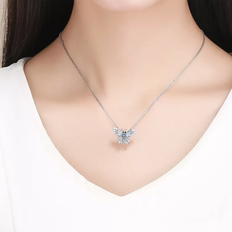 (resim) Pandora tarzı parıltılı kelebek Charm - BSC061 - Görüntüle 5