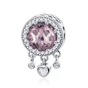 Pandora tarzı parlak kalp Charm - SCC998 (resim) Pandora tarzı parlak kalp Charm - SCC998