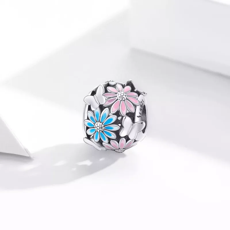(resim) Pandora tarzı parlak papatyalar Charm - SCC1837 - Görüntüle 2