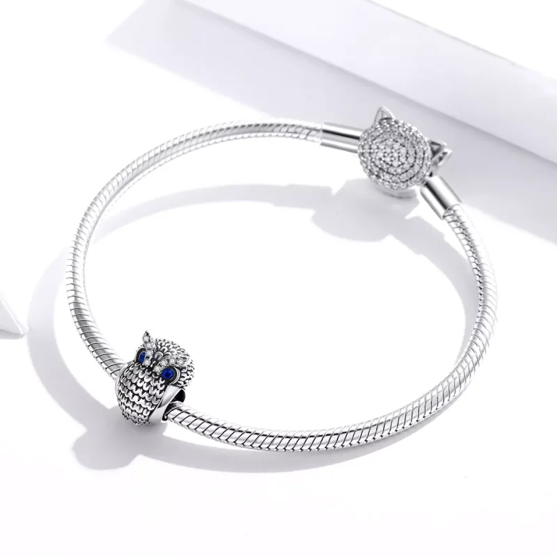 (resim) Pandora tarzı Parlayan Baykuş Charm - SCC1607 - Görüntüle 3