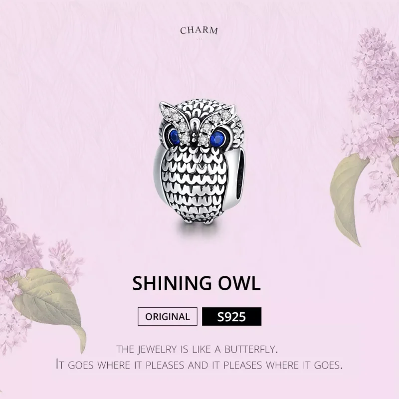 (resim) Pandora tarzı Parlayan Baykuş Charm - SCC1607 - Görüntüle 6
