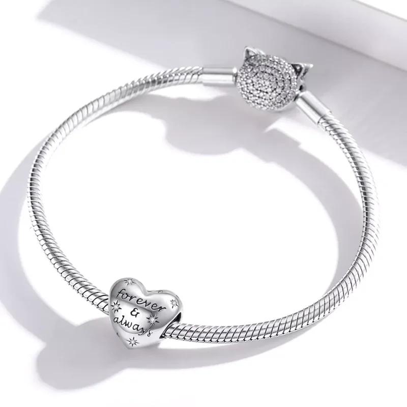 (resim) Pandora tarzı Parlayan Kalp Charm - SCC1735 - Görüntüle 3