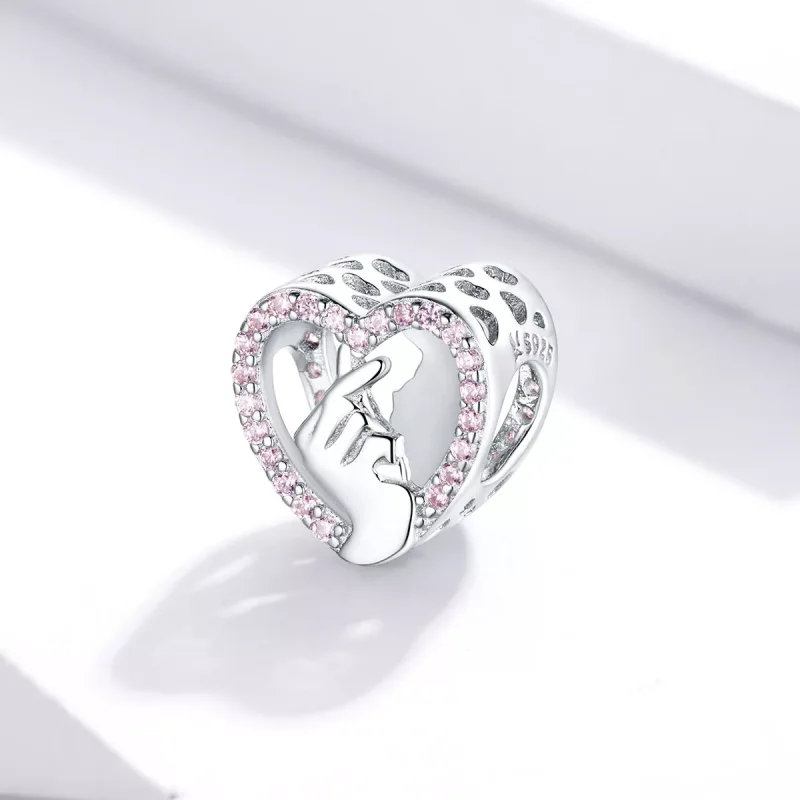 (resim) Pandora tarzı parmak kalp Charm - SCC1690 - Görüntüle 2