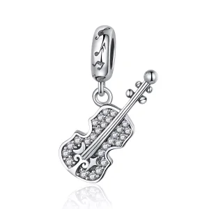 (resim) Pandora tarzı Pavé Keman Sallantılı Charm - SCC1078