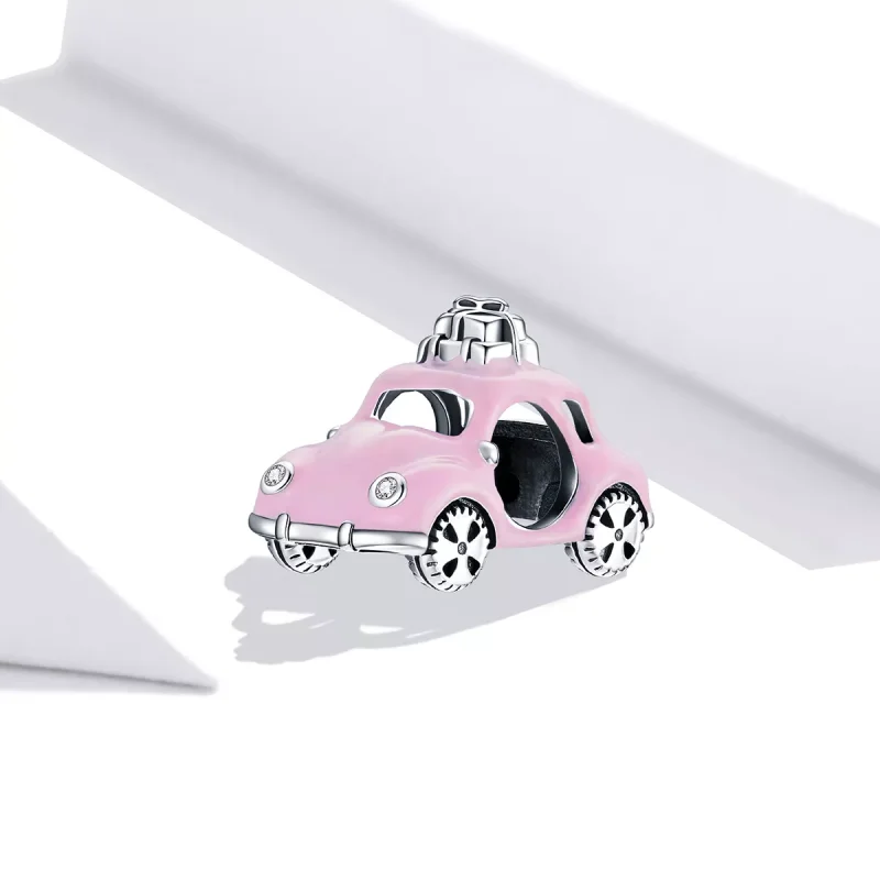 (resim) Pandora tarzı Pembe Araba Charm - SCC1738 - Görüntüle 2