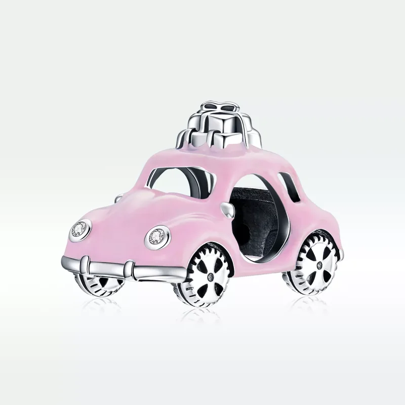 (resim) Pandora tarzı Pembe Araba Charm - SCC1738 - Görüntüle 5