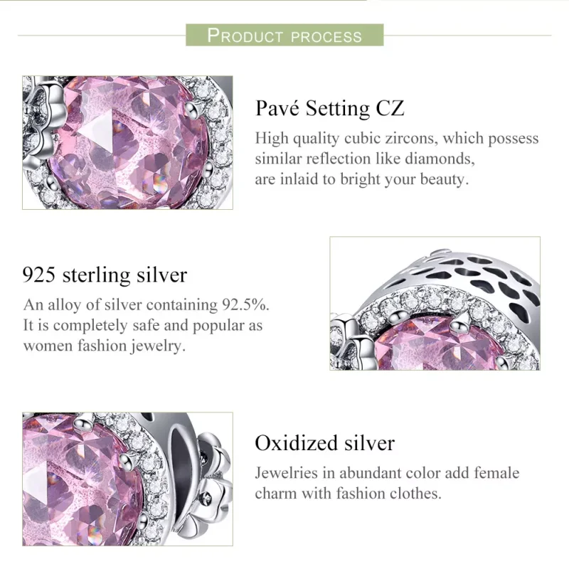 (resim) Pandora tarzı Pembe Lezzet Charm - SCC904 - Görüntüle 7