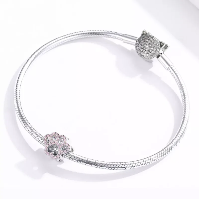 (resim) Pandora tarzı Pembe Pençe Charm - BSC164 - Görüntüle 3