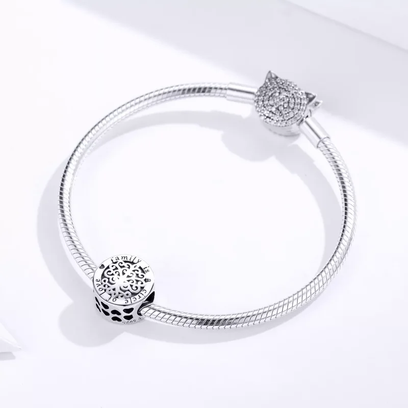 (resim) Pandora tarzı Pırıl pırıl Aile Ağacı Charm - SCC1324 - Görüntüle 3