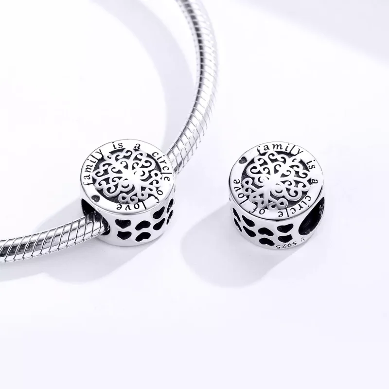 (resim) Pandora tarzı Pırıl pırıl Aile Ağacı Charm - SCC1324 - Görüntüle 4